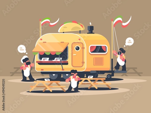 Mobile van kiosk for sale nachos
