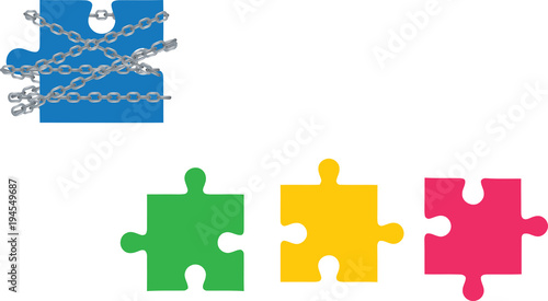 puzzle incatenato altri liberi
