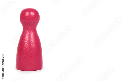 Εκτύπωση καμβά Wooden pawn leisure game figures