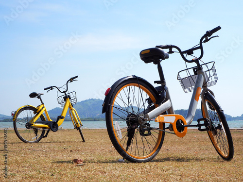 City bikes rent parking in Phuket Thailand