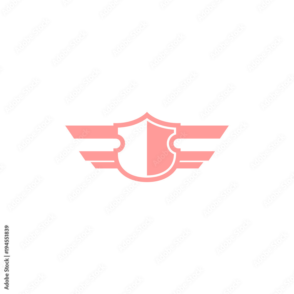 shield with wing logo design, shield with wing icon, logo design template, symbol for company shield with wing logo design, shield with wing icon, logo design template, symbol for company
