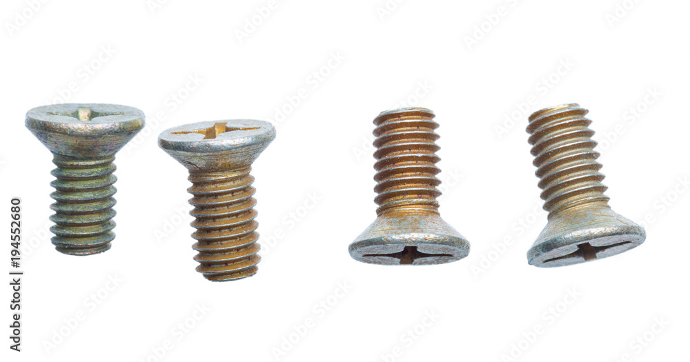 bolt isolated on white bolt isolated on white