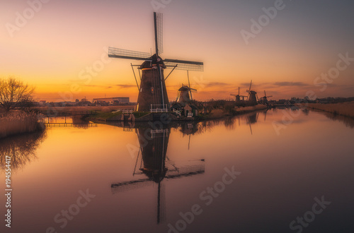 Windmills of Kinderdijk, The Netherlands 