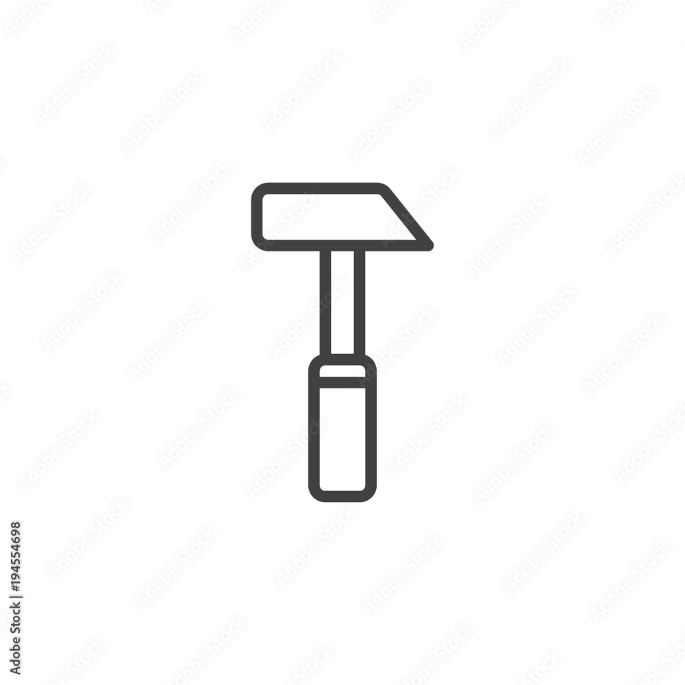 Hammer outline icon. linear style sign for mobile concept and web design. malleus simple line vector icon. Symbol, logo illustration. Pixel perfect vector graphics Hammer outline icon. linear style sign for mobile concept and web design. malleus simple line vector icon. Symbol, logo illustration. Pixel perfect vector graphics
