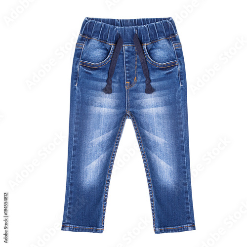 Children's jeans isolated male