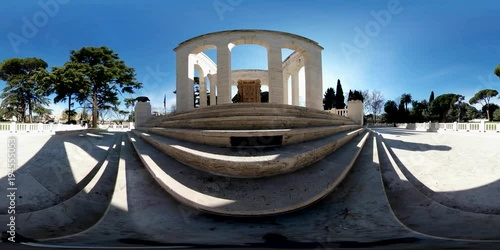 Roma, Italia. Mausoleo Garibaldino al Gianicolo. VR 360° photo