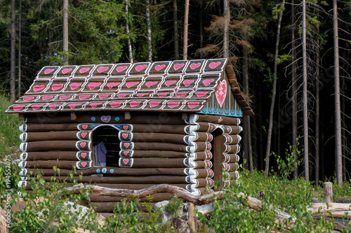 Huts like gingerbread house in forest © ArtushFoto