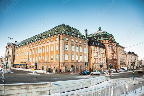  Architecture in the centre of Stockholm, Sweden.