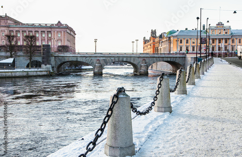 Canvas Print Architecture in the centre of Stockholm, Sweden.
