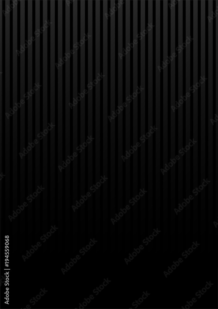 Black lighting background with vertical stripes. Vector abstract background