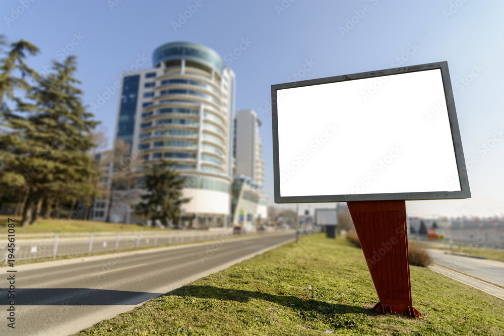 Billboard on the side of the Road Billboard on the side of the Road