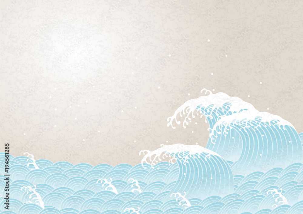 Fototapeta premium Fala i styl