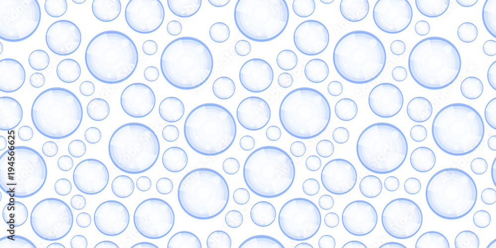 Blue bubble pattern