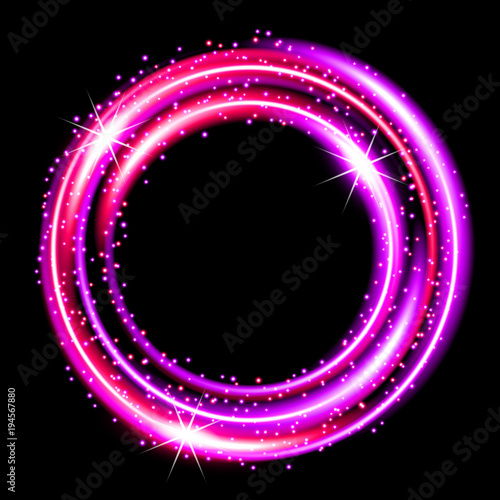 Abstract background with neon lights. Vector Illustration