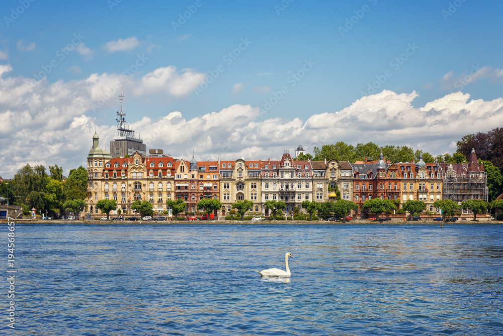 .Lake Bodensee in the German city of Konstanz. Germany.