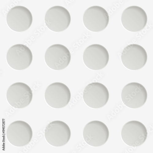Paper grill pattern. Vector seamless pattern. Abstract texture that simulates the cut out paper style.