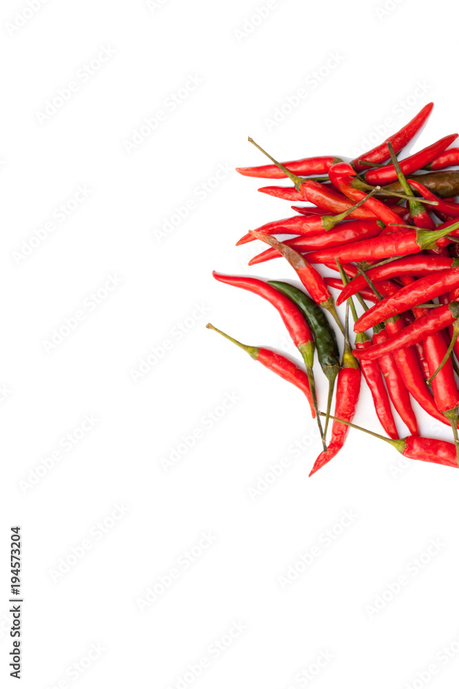 Fototapeta premium close up of chilli isolated on white background