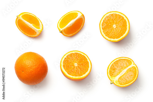 Orange Isolated on White Background