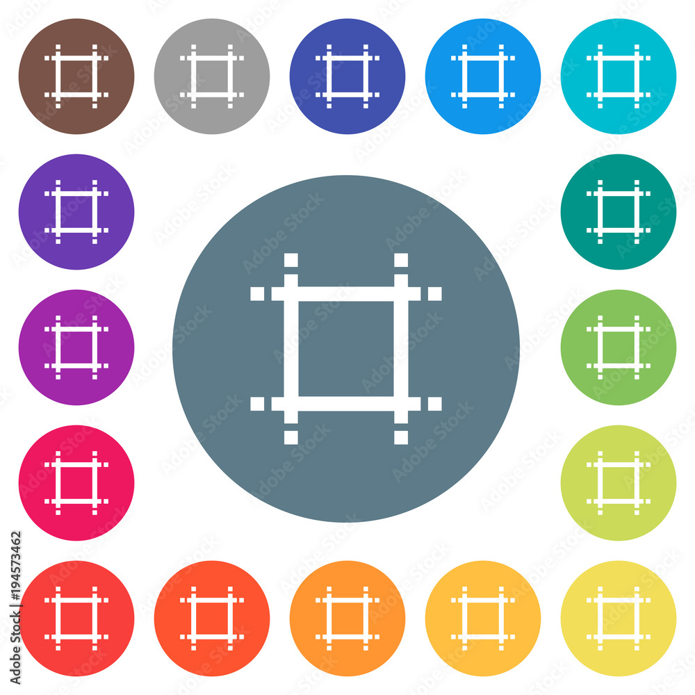 Adjust canvas size flat white icons on round color backgrounds Adjust canvas size flat white icons on round color backgrounds