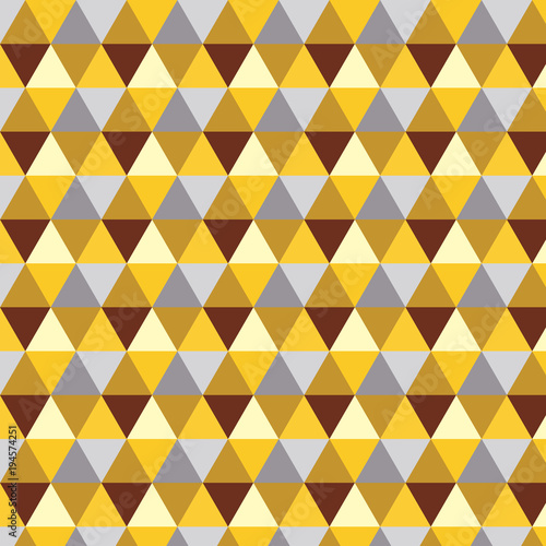 Yellow and gray triangle vector pattern