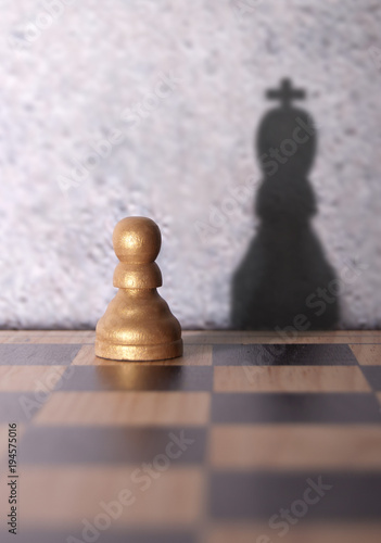 Chess king shadow