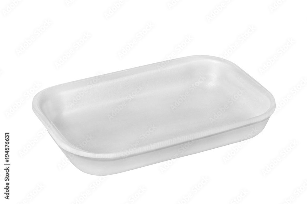 Plastic food tray,Styrofoam food tray isolated on white background Plastic food tray,Styrofoam food tray isolated on white background