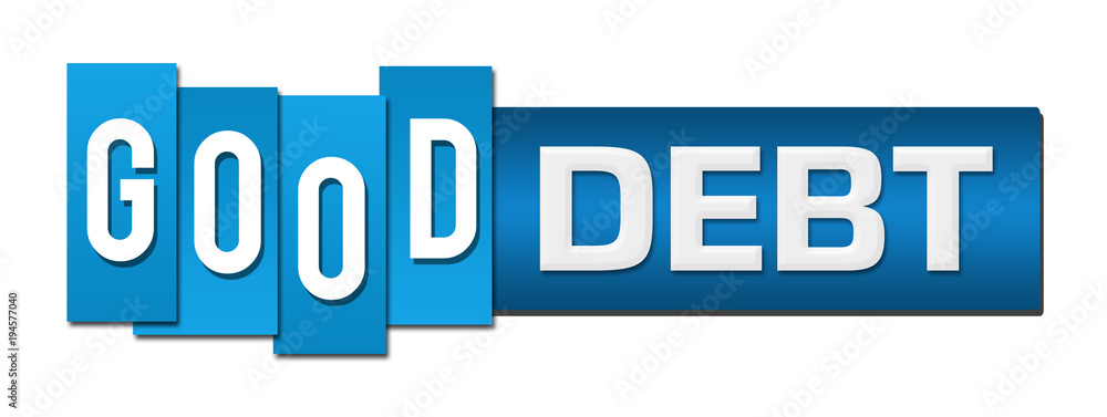 Good Debt Blue Stripes Bar Horizontal Good Debt Blue Stripes Bar Horizontal