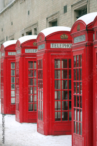 phome box  london  uk.  2 3 18 -  red london phone box in snow  beast from the east storm Emma stock  photo  photograph  image  picture  