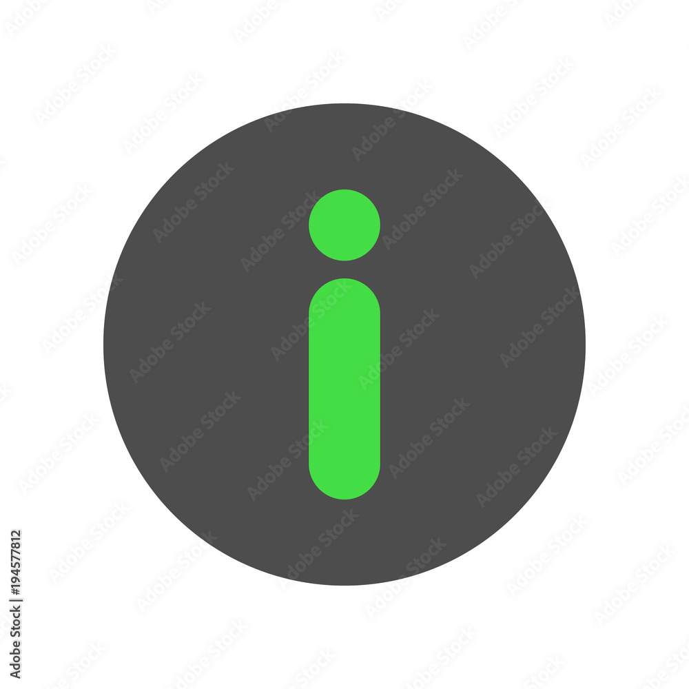 Info sign. Vector icon. Info sign. Vector icon.