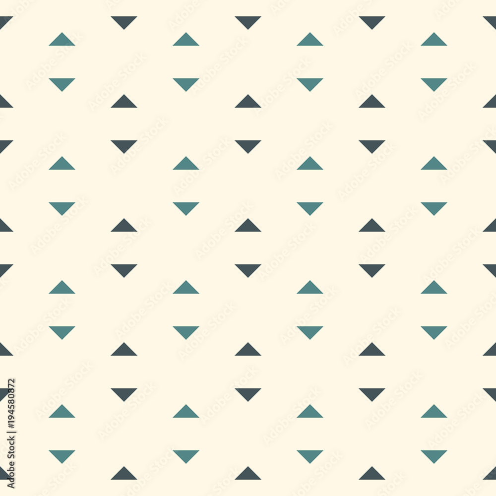 Repeated mini triangles on white background. Simple abstract wallpaper. Seamless pattern design with geometric figures. Repeated mini triangles on white background. Simple abstract wallpaper. Seamless pattern design with geometric figures.