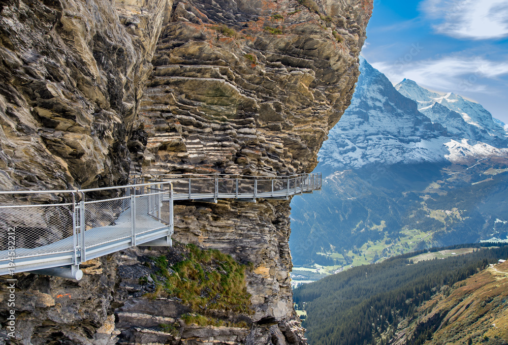 Landscap[e of Bachalpsee - mountain lake above Grindelwald, Switzerland ...