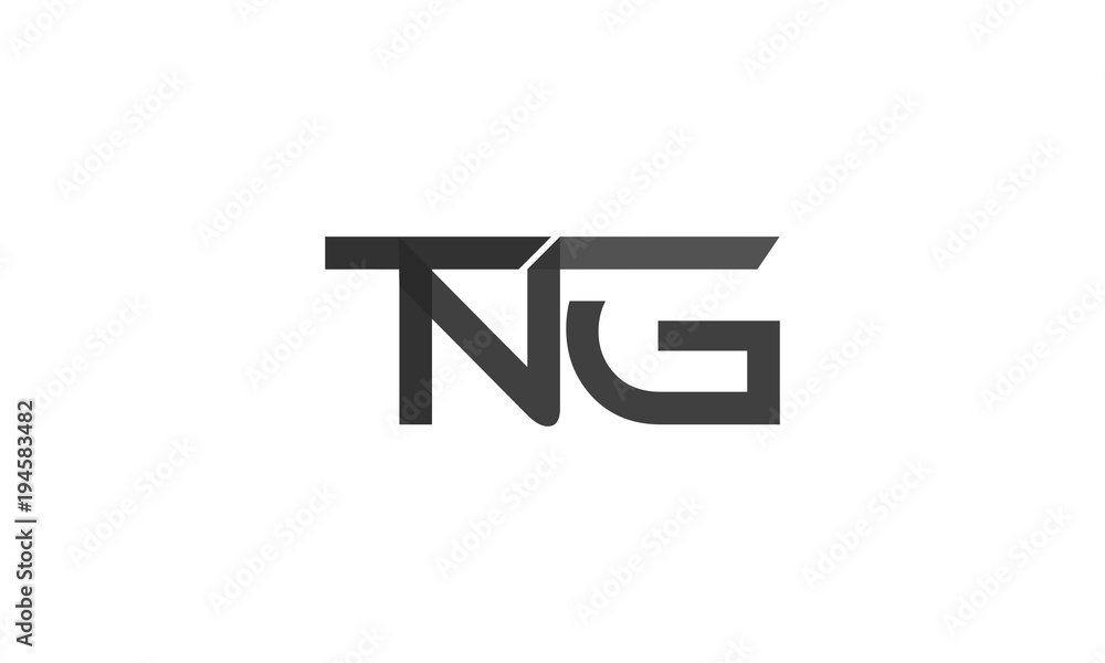 Letter TNG Monogram logo design, TNG Letter Logo Design polygon rounded Monogram Icon Vector Template
