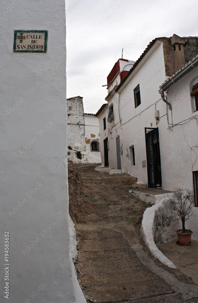 Typical white village in Spain