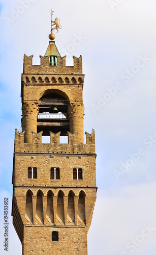 Arnolfo tower of Palazzo Vecchio, Florence, Italy photo