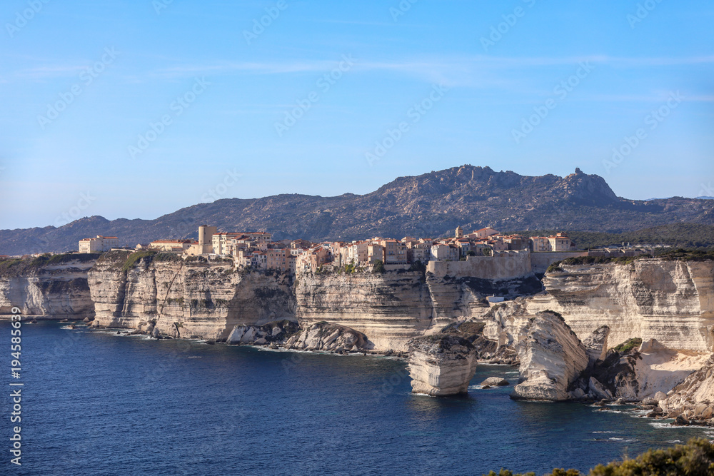 Die Küste von Bonifacio auf Korsika