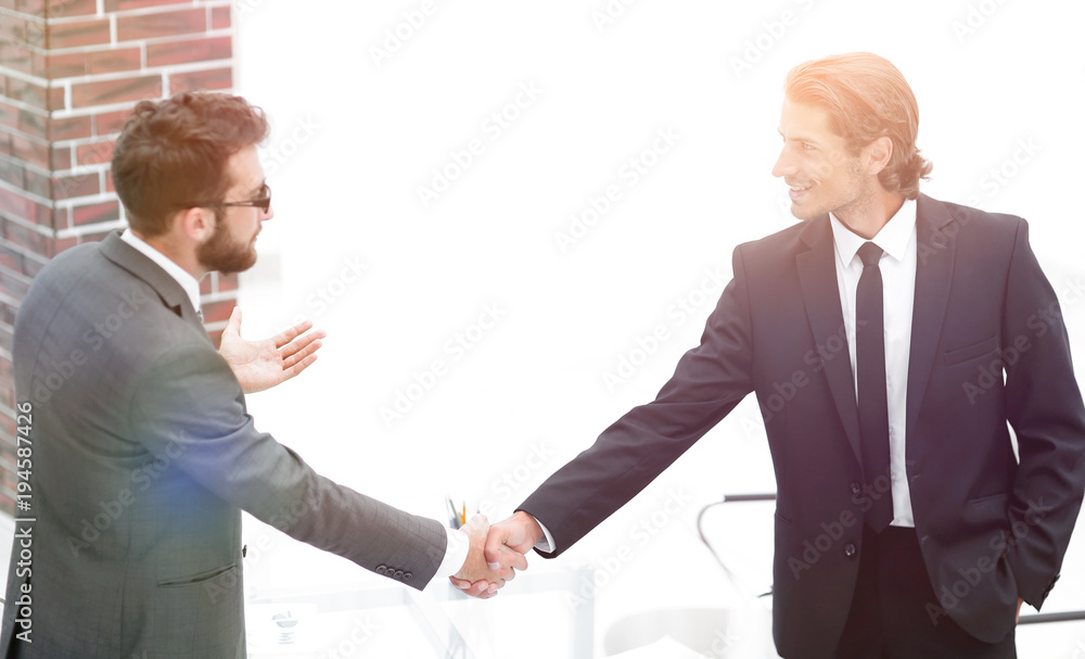 welcome and handshake of business partners welcome and handshake of business partners