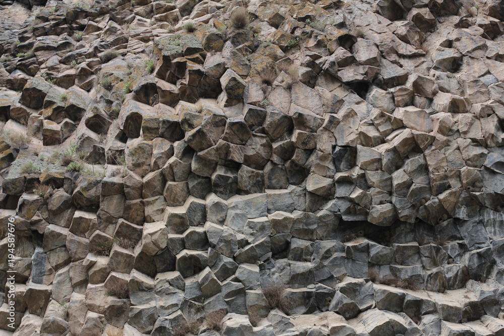 Stone hexagons