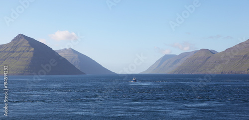 Wallpaper Mural Faroe Islands with ferry Torontodigital.ca