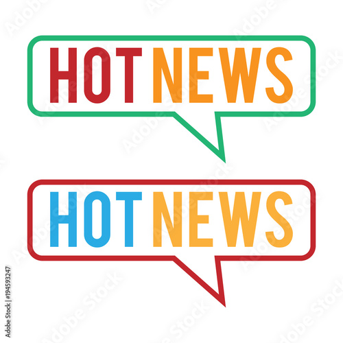 Hot News Vector Template