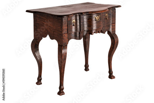 Old wooden side table