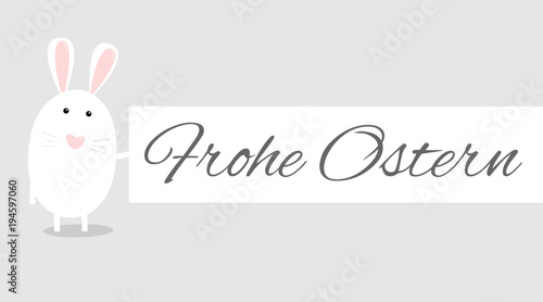 Oster Karte mit Hase