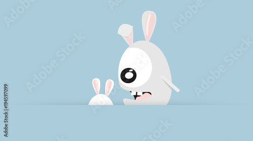 Oster Karte mit Hase