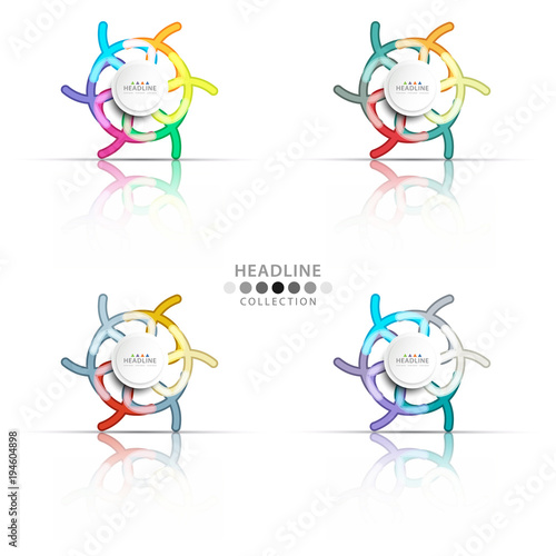 Brochure header layout template