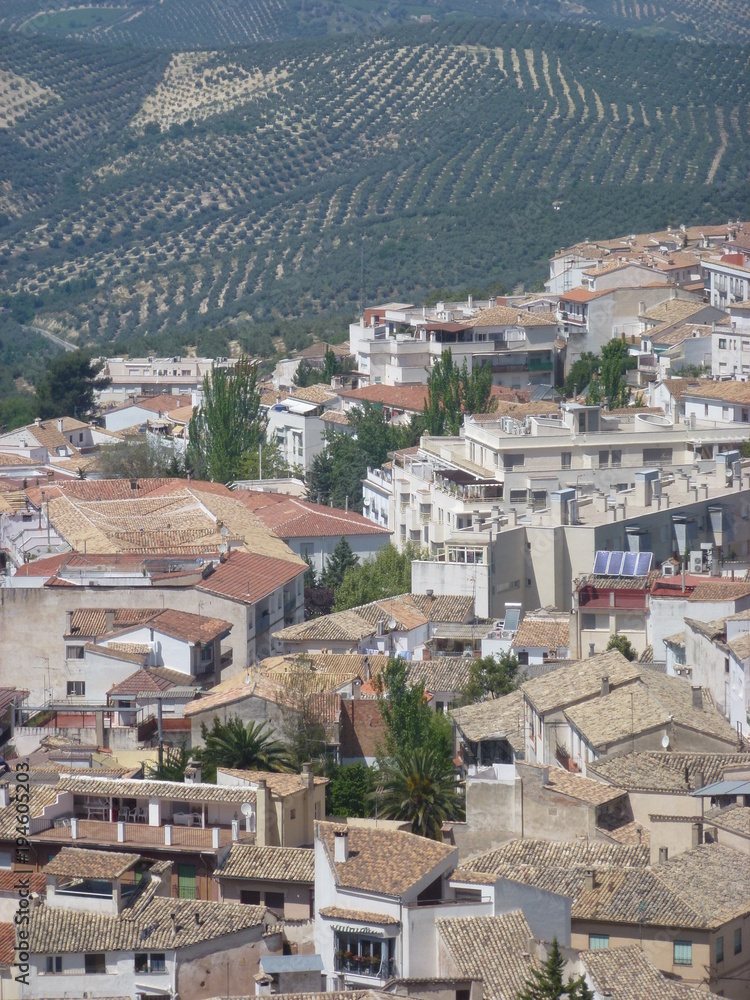 Obraz premium Cazorla, miasto w prowincji Jaén, w autonomicznej wspólnocie Andaluzji, Hiszpania. Znajduje się w regionie Sierra de Cazorla