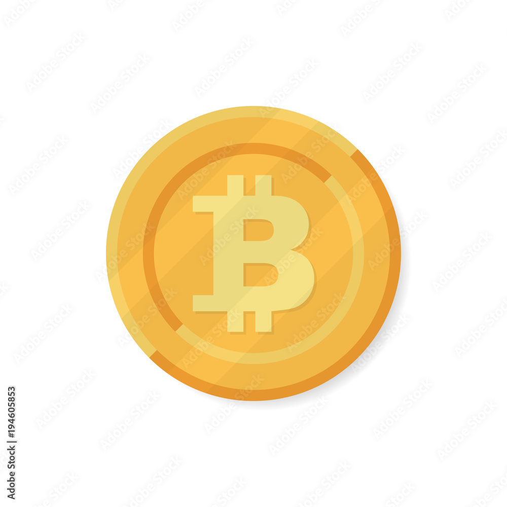Bitcoin, gold with bitcoin symbol isolated on white background Bitcoin, gold with bitcoin symbol isolated on white background