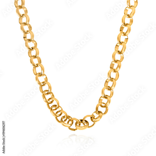 Gold chain for neck