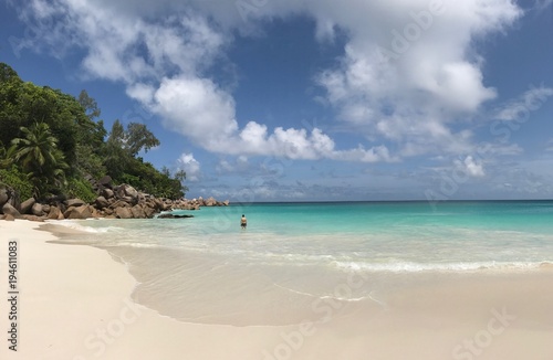 Strand auf Praslin  Seychellen  Anse Georgette 