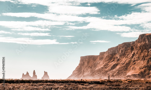 Iceland landscape - rock formations 