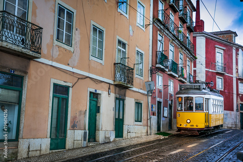 LISBON, PORTUGAL - January 28, 2011: A view of the Alfama neighbourhood