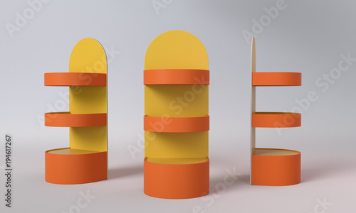 Round Product Display Shelf